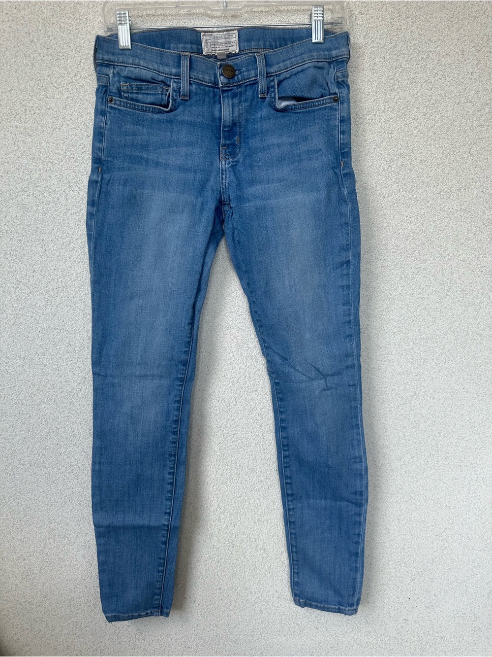 Current/Elliott The Ankle Skinny Jeans Size 27 Richland Blue Stretch Denim